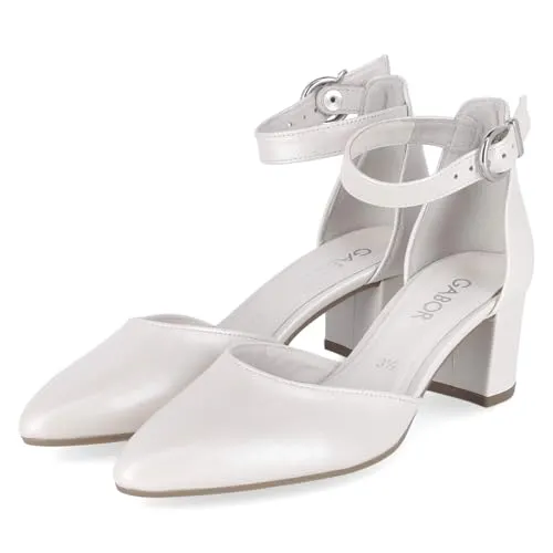 Gabor ab 50 mm Absatz/Keil Gr.7½, Weiß