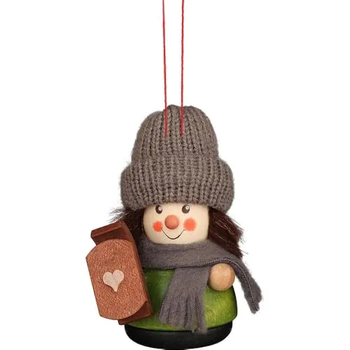 Christbaumschmuck Wackelmännchen Rodler - 8,5 cm