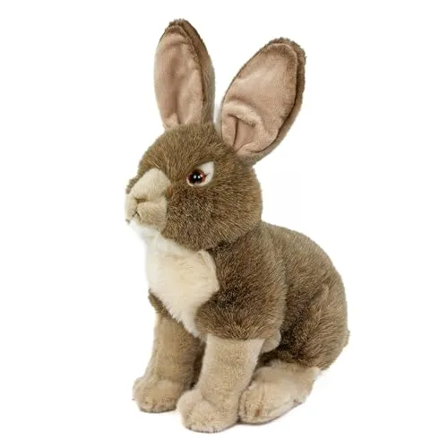 Teddys Rothenburg Plüschhase 30 cm - Kuscheltier Hase in braun-beige, 30 cm groß, maschinenwaschbar bis 30°C – ideal für Kinder und als süßes Geschenk.