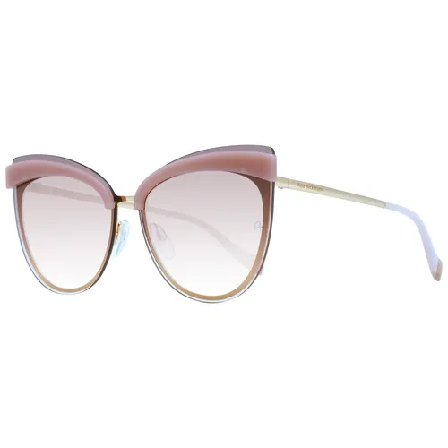 Ana Hickmann Damen-Sonnenbrille in Hellbraun/Rosa, Größe 66