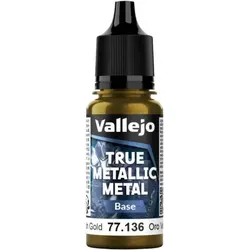Vallejo True Metallix Metal BASE Greenish Gold 18ml (136)
