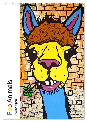 Katja M. Zippo | Pop Art Animals - Wandkalender 2026 - Farbenfrohe Tierporträts im Pop Art Stil, 14 Seiten voller Kunst und Kreativität. Ideal für Kunstliebhaber und als dekoratives Highlight für jedes Zuhause.