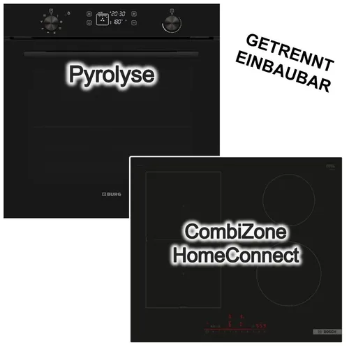 VESTEL Backofen-Set 78L mit Pyrolyse und 60cm Induktionsfeld