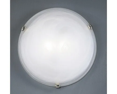 Eglo Wandleuchte Salome E27 chrom - Silber - Lampen - Elegante Deckenleuchte in Chrom und Alabasterglas, dimmbar für individuelle Lichtgestaltung, ideal für jeden Innenraum.