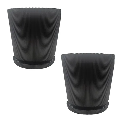 Blumentopf Pflanzgefäß Pflanzkübel Übertopf Planztopf Untertopf Balkontopf 2 Set