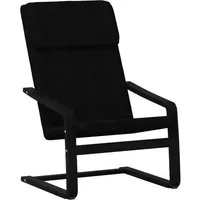 vidaXL Relaxsessel Schwarz Stoff