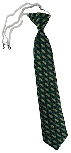 TigerTie Kinderkrawatte in grün grasgrün tannengrün schwarz in grün von TigerTie