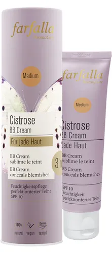 Cistrose BB Cream für jede Haut - medium - BB Cream für alle Hauttypen, 30 ml, ideal für einen natürlichen Teint und sorgt für eine glatte, strahlende Haut.