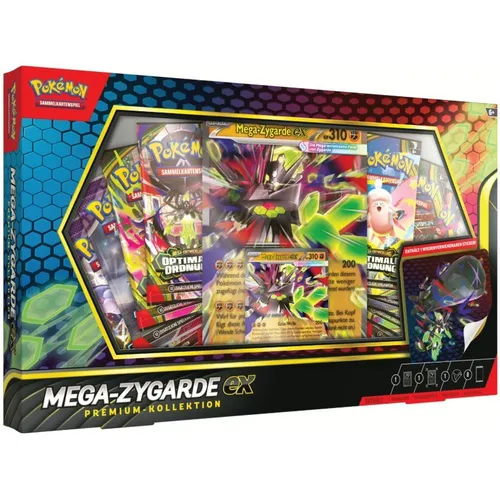 ⭐ Pokémon Mega-Zygarde ex Premium-Kollektion ⭐ - Entdecken Sie die exklusive Mega-Zygarde ex Kollektion! Mit Booster und Box Topper für spannende Spielmomente. Ideal für Sammler und Fans ab 6 Jahren.