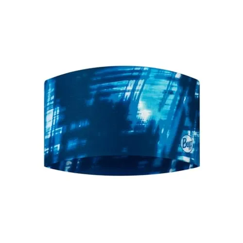 BUFF®| Stirnbänder CoolNet UV® Wide Männlich Weiblich Erwachsene Komfortabel, UPF50 Schutz, Sport, Stretch, Recyceltes Material, Qualität, Einheitsgröße, Bleu