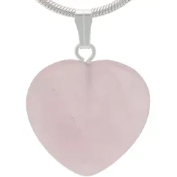 Rosenquarz Herzanhänger | 2x2 cm