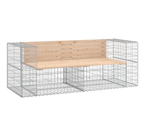 furnicato Gartenbank aus massivem Kiefernholz, 184x65.5x71 cm - Die furnicato Gartenbank bietet einen stilvollen Sitzplatz in Ihrem Garten. Gefertigt aus robustem Kiefernholz und mit einem stabilen Stahl-Sockel ausgestattet, ist sie ideal für jede Außenfläche.