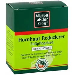 Allgäuer Latschenkiefer Hornhaut Reduzierer Fußpflegebad - Medizinische Körperpflege für beanspruchte Füße, reduziert Hornhaut, erfrischt und beugt Fußpilz sowie Geruch vor. Ohne Parabene und Mineralöle.