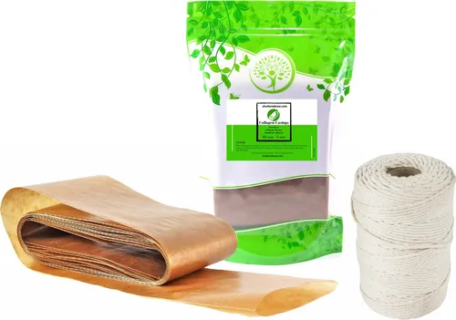 Kunstdarm 80mm / 5mts + Wurstgarn 80m, Metzger Kollagenhülle, Küchengarn, Rohwurstdarm