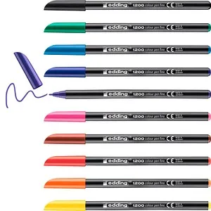 edding 1200 Filzstifte farbsortiert, 10 St.