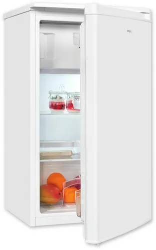 Exquisit Kühlschrank KS117-3-041E - 81 L mit 3-Sterne-Gefrierfach - Kühlschrank mit 81 L Nutzinhalt, verstellbaren Glasablagen und wechselbarem Türanschlag für flexible Lagerung - energieeffizient und ideal für kleine Küchen.