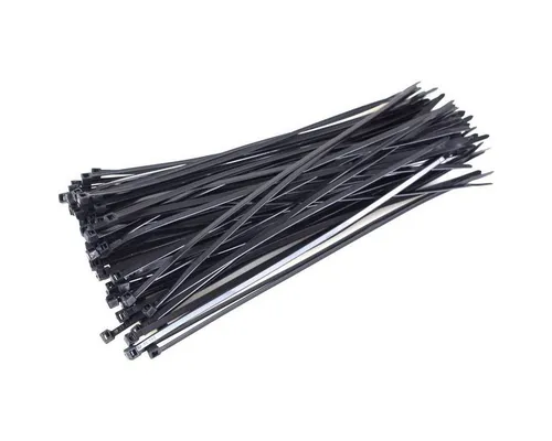 Kabelbinder 10, 20, 25 oder 30 cm Leitungsbinder aus Kunststoff in Schwarz (50-St) universell einsetzbar