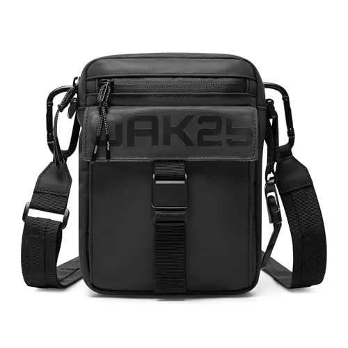 OAK25 Luminite Crossbody Bag - Reflektierende Umhängetasche für Damen & Herren - Umhängetaschen für Sicherheit und Style: Die OAK25 Luminite Crossbody Bag bietet reflektierenden Schutz und wasserdichtes Frontfach – ideal für urbane Abenteuer!