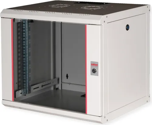 ROLINE Wandgehäuse Pro 9 HE 19-Zoll - 19-Zoll Wandgehäuse für Server, bietet optimalen Schutz und einfache Montage mit Erdungskabel-Set und Installationszubehör.