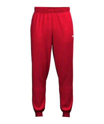 JAKO Unisex Polyesterhose One in Rot, Größe L - Moderne Polyesterhose mit KeepDry-Technologie, praktischen Seitentaschen und Beinabschluss mit Reißverschluss – ideal für aktiven Einsatz.