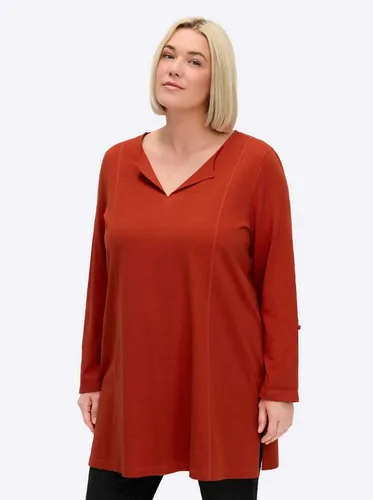 Sheego T-Shirt Longshirt Langarm von sheego