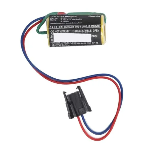 PLC Batterie kompatibel mit Mitsubishi A6BAT, B9670MC - Li-MnO2 1700mAh - für A, A1S, A2S, AnS Series PLCs