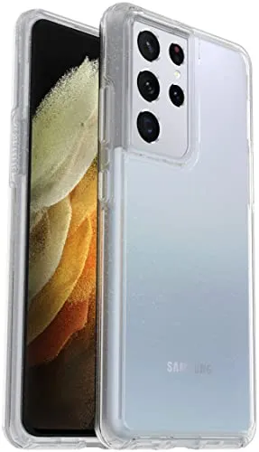 OtterBox Symmetry Clear Hülle für Samsung Galaxy S21 Ultra 5G, sturzsicher, schützende Hülle, 3X getestet nach Militärstandard, antimikrobiell, Stardust