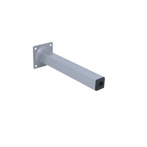 MS Beschläge Möbelstempel Möbelfuss Silber eckig Tischbein Tischstempel 25x25mm Schrankfuss einzeln oder 4er Set Couchfuss Metall Möbelbein (1, 200mm)