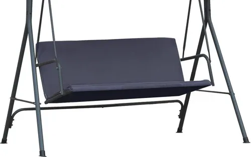 Ersatz-Sitzbezug, 93 x 120 cm, Graphit, Hollywoodschaukel, Universal, Sitzpolsterbezug, Schaukelsitzauflage [101]