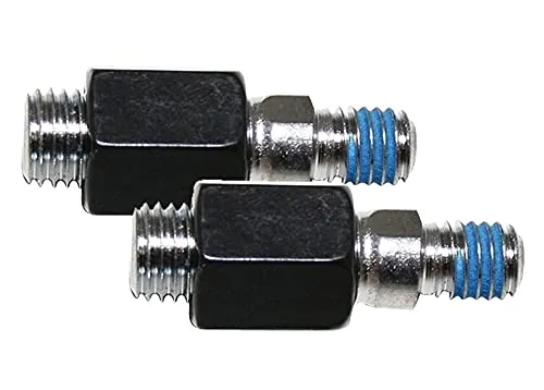 2er Set Motorrad Spiegeladapter M10 Rechtsgewinde für M8 Sackloch