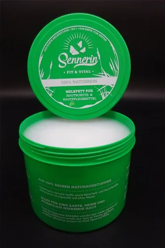 Sennerin No.1 Melkfett 500ml - Hautpflege für Hände und Körper mit 100% natürlichen Inhaltsstoffen. Ideal für den täglichen Gebrauch und sorgt für geschmeidige Haut.