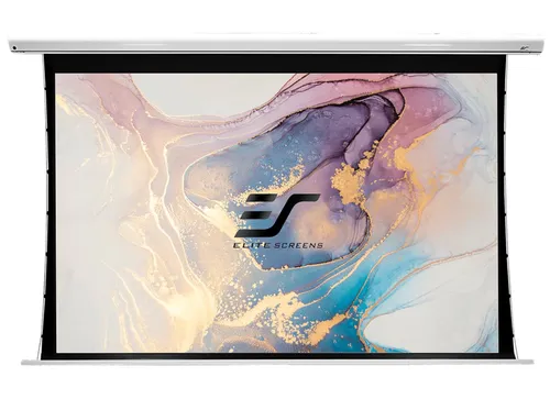 ELITE SCREENS SAKER TAB TENSION - MOTORLEINWAND Motorleinwand (Weiß / MaxWhite FG / 332 x 187 (16:9)(Vorlauf 15cm)-MaxWhite FG)