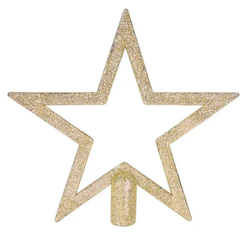 Weihnachts Baum Spitze - 2 Ausführungen - Christbaum Stern Deko Glitzer modern