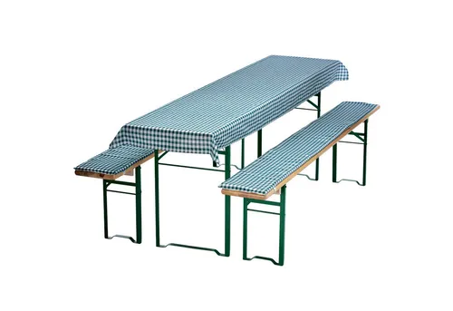 NYVI Bierbankauflagen Set NYVIGala 130x70 cm Grün Kariert in grün von NYVI