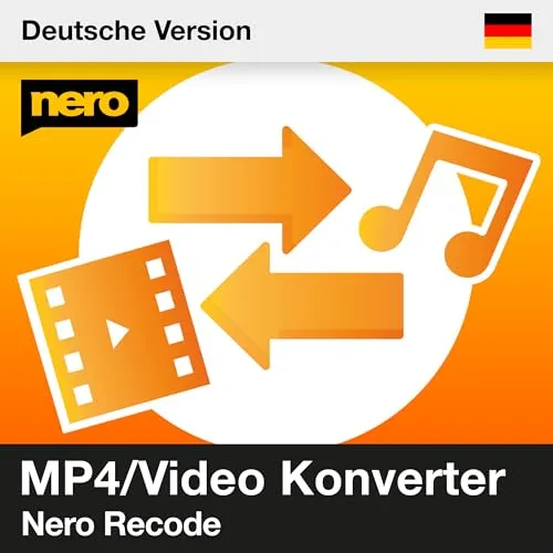 Nero Recode | Audio & Video Converter Software | MP3 Converter | MP4 Converter | DVD rippen & Video komprimieren | Formate: MP4, AVI, MOV, MP3, WAV, FLAC | Unlimitierte Lizenz | 1 PC | Win 11/10/8/7