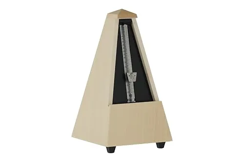 Wittner Metronom Taktell Pyramidenform - Massivholzgehäuse - Metronome aus hochwertigem Ahorn, mechanisch und ohne Batterien, ideal für präzises Timing beim Musizieren - Made in Germany.
