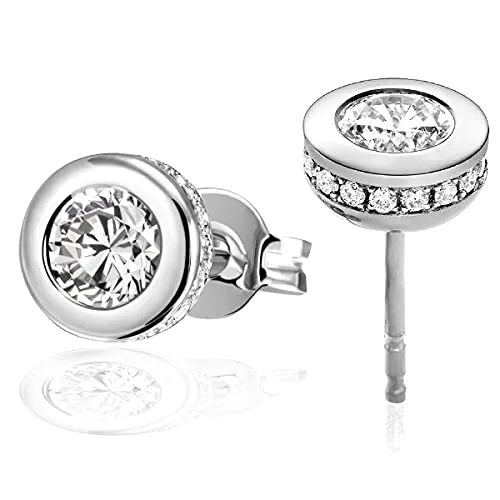 Goldmaid Damen Ohrringe aus 925 Sterlingsilber mit 36 Zirkonia - Hochwertige Ohrringe für Damen aus 925 Sterlingsilber, anlaufgeschützt und mit 36 funkelnden Zirkonia. Ideal für jeden Anlass und perfekt verpackt im Goldmaid Etui.