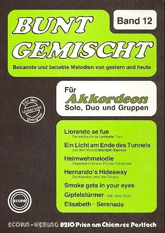 Bunt gemischt Band 12 für Akkordeon