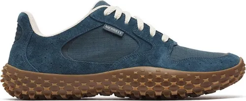 Merrell Minimal-Sneaker Wrapt - Wasserdichte Barfußschuhe für Herren, Größe 43,5 - Laufschuhe mit einzigartiger Gummisohle und herkömmlicher Schnürung, die ein Barfußgefühl vermitteln. Ideal für Outdoor-Aktivitäten, dank wasserdichtem Obermaterial aus Schweinsveloursleder.