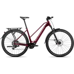 Orbea Kemen Mid 30 - Dark Red - 45cm | 29 E-Bike - E-Bike für Trekking und Alltag, ausgestattet mit leistungsstarkem Shimano Motor für müheloses Fahren und hohen Fahrkomfort.