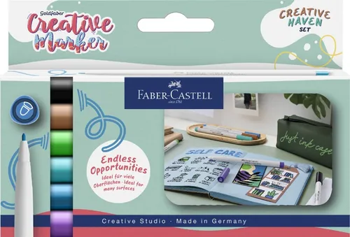 FABER-CASTELL Creative Marker GOLDFABER, 6er Etui Creative 6