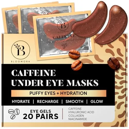 BLOOMORA Koffein Augenpads (20 Paare)