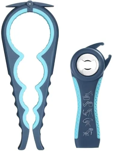Otstar 5-in-1 Multifunktions-Dosenöffner für schwache Hände (Blau)
