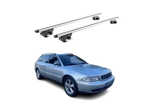 OMAC Dachträger für Audi A4 B5 B6 B7 Avant (1995-2008) – Leicht, abnehmbar, 90kg - Hochwertige Aluminium-Dachträger für Audi A4, leicht und abnehmbar. Ideal für Fahrrad- und Skiträger, wasserdicht und windbeständig für jedes Abenteuer. Einfache Installation und sichere Nutzung!