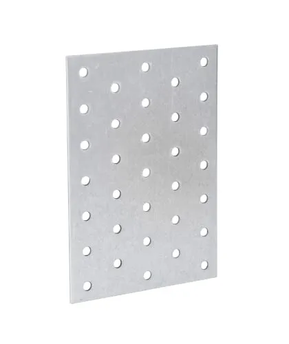 ART 81506 Lochplatte Stahl 140 x 100 x 2 sendzimirverz. - Hochwertige Lochplatte aus sendzimirverzinktem Stahl, ideal für den Fachhandel. Abmessungen: 140 x 100 x 2 mm, im praktischen Set von 25 Stück erhältlich.
