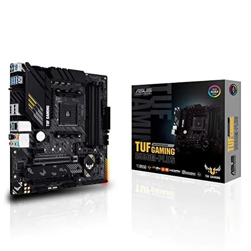 ASUS TUF Gaming B550M-Plus - micro ATX Mainboard für AMD Ryzen, PCIe 4.0 und 2,5Gbit s Ethernet für ultimatives Gaming-Erlebnis