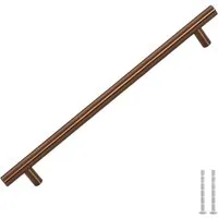 vidaXL Möbelgriffe 5 Stk Bronzen 224 mm Edelstahl 155377 - Elegante Möbelgriffe aus langlebigem Edelstahl, ideal für Schränke und Schubladen. Das praktische T-Form Design sorgt für einen komfortablen Griff. Inklusive zuschneidbarer Schrauben für verschiedene Plattenstärken.