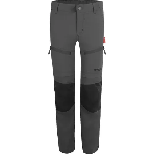 TROLLKIDS Trekkinghose Nordfjord Slim Fit grau 140 von TROLLKIDS