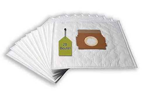 eVendix Staubsaugerbeutel 20 St. für SATRAP First Class 1500 - Hochwertige 20 Microvlies Staubsaugerbeutel von eVendix für SATRAP First Class 1500. Optimale Staubaufnahme durch mehrlagigen Filter und hygienische Entsorgung. Sichern Sie sich saubere Luft und längere Filterwechselintervalle!