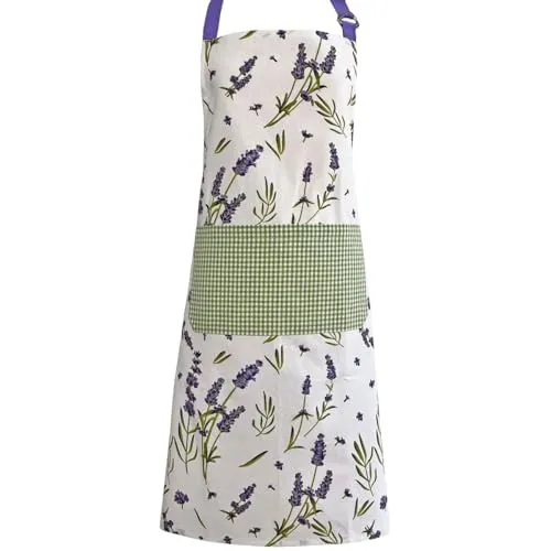 matches21 Schöne Kochschürze LAVINA aus Baumwolle in grün von matches21 HOME & HOBBY